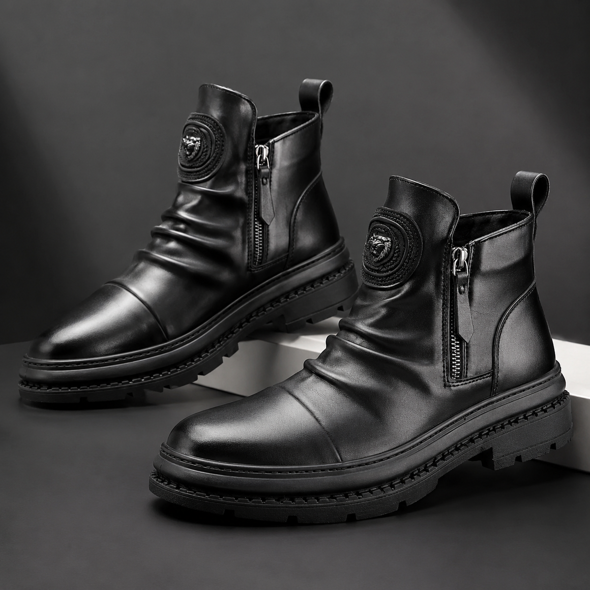 GENTELUXIO™ Monarch Chelsea Boots – Premium Waterproof Rubber Boots