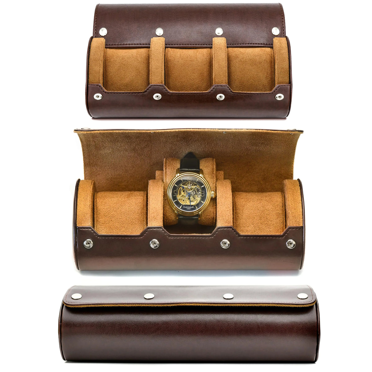 GENTELUXIO™ VoyageSix 6-Slot Watch Travel Case